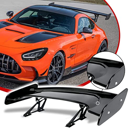 thumbnail interactive-video image 1 of 57-Inch GT Style Primer Black Trunk Spoiler Wing – Universal Adjustable Spoiler For Cars 1 of 3