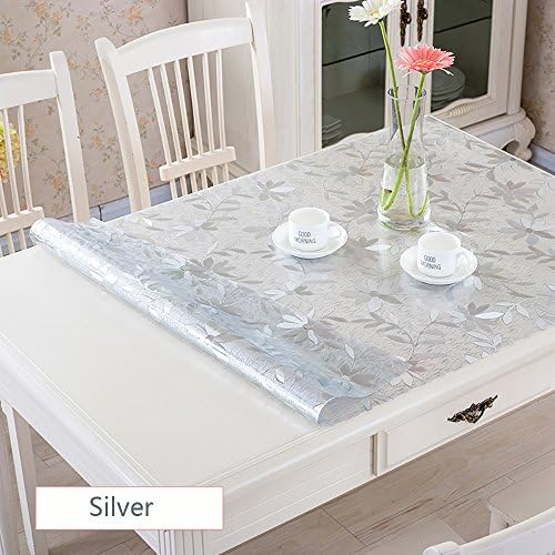 MAGILONA Home Colorful Flower Tablecover Waterproof PVC Protector for Table/Desk Table Pads Table Covers Custom Size (Styel#W5, 24x51In (60x130cm))