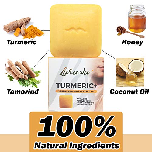 Turmeric Soap Bar with Tamarind & Honey 3.52 oz Gentle soap on Face