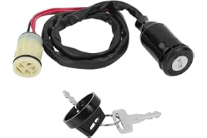 TXRXIZ Ignition Switch Key, Compatible with Honda ATV Rancher 350 400 420 TRX350 TRX420 TRX450 Foreman TRX350FM 4x4 2000-2006 Replace 35100-HP5-600 35100-HP0-A71 Waterproof Ignition Switch