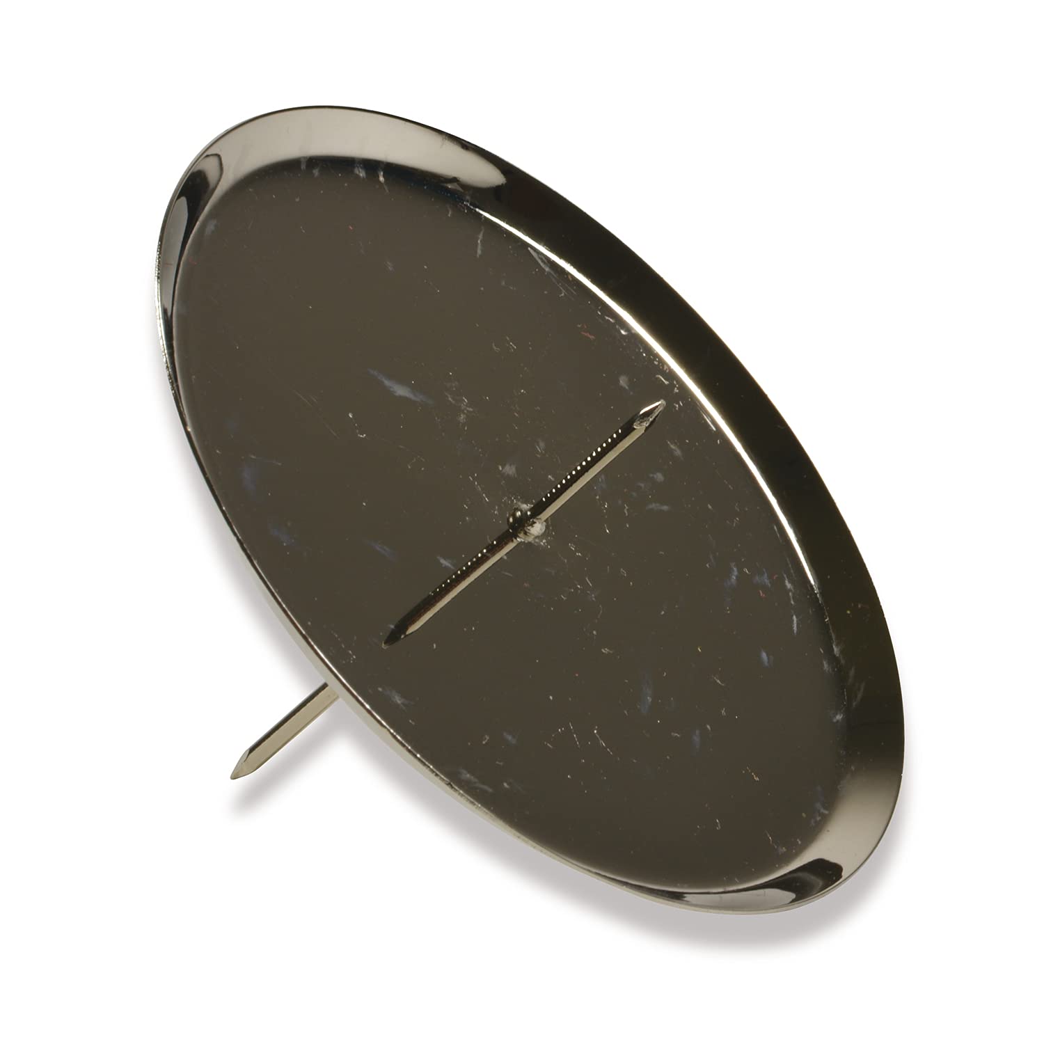 riffelmacher & weinberger christbaumschmuck-fabrik gmbh&co.kg 10787 Advent Stakes, Metal, Diameter 100 mm, Pack of 4, Silver, 10 cm