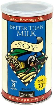 Better Than Milk Original Vegan Soy Powder Non Dairy Drink Mix, 25.9 oz (Pack of 6)