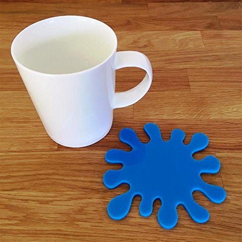 Super Cool Creations Coasters - Splash Shaped - Bright Blue - 8 Set