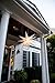 Elf Logic - Large White Moravian Star 2018 New & Improved Hanging Outdoor Christmas Star Light, Holiday Decoration, Porch Light, 3D Fixture, Advent Star (31 Inch - Assembly Required)