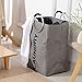 Fragrantt Double Laundry Hamper - Large Clothes Hamper with Round Handles for Convenient Carrying - Foldable Design Perfect for Dorms and Travel - Durable and Easy to Clean - Heavy-Duty Polyester