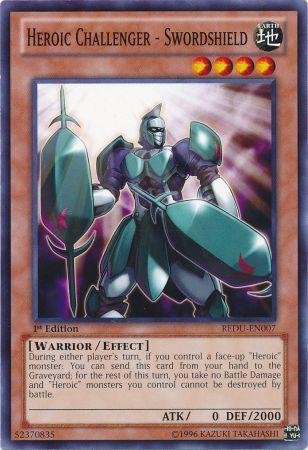Yu-Gi-Oh! - Heroic Challenger - Swordshield (REDU-EN007) - Return of the Duelist - Unlimited Edition - Common