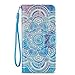 HAOTP Galaxy S9 Wallet Case, 3D Beauty Luxury Fashion PU Flip Stand Credit Card ID Holders Wallet Leather Case Cover for Samsung Galaxy S9 Mandala Floral Flower