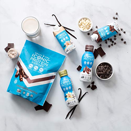 Iconic Protein Drinks, Chocolate Truffle (4 Pack) Creamy, Low Calorie