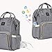 Land Baby Diaper Bag Backpack - Multi-Function Waterproof Maternity Travel Nappy Bags for Baby Care - Large Capacity, Durable and Stylish (Grey)