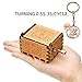 mrwinder Music Box for Hedwig Theme, Merchandise Vintage Classic Wood Hand Crank Carved Best Gift for Kids, Boys, Girls, Friends