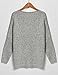 eshion Women Criss Cross Wrap Long Sleeve Classic Pullover Dolman Top