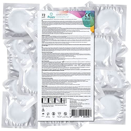 Beppy Comfort 72 Wet Condoms with Comfortable Size