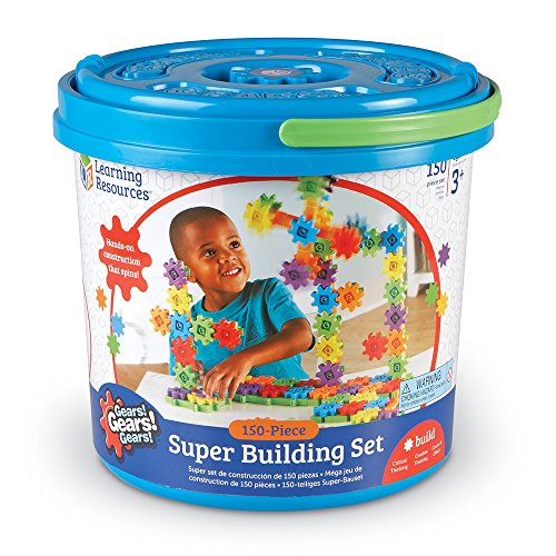 Learning Resources Gears! Gears! Gears! Super Building Set, 150 Pieces