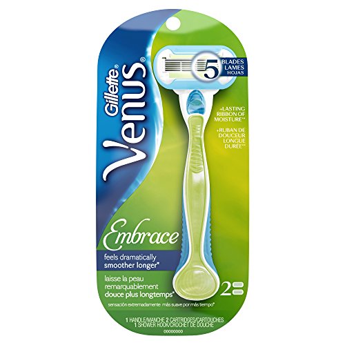 Gillette Venus Embrace Green Women s Razor with 2 Razor Blade Refills
