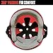 Triple Eight Sweatsaver Liner Skateboarding Helmet, All Black Rubber, X-Large