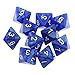 Jili Online 10pcs 8 Sided Dice D8 Polyhedral Dice for Dungeons and Dragons Roley playing Games Dice Gift Blue