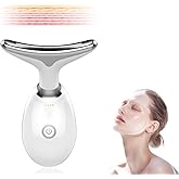 XDMOOS 7-in-1 LED Skin Sculptor - Red Light Neck Massager with Heat - Ergonomic Relaxation Device for Muscle Comfort & Skin Care, Non-Medical Personal Use,White,2025