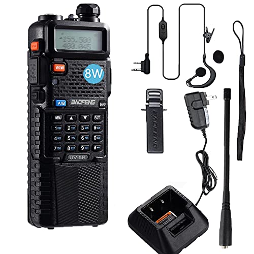 Baofeng UV5R Two Way Radio, 3800mAh Battery Long Range Handheld Ham