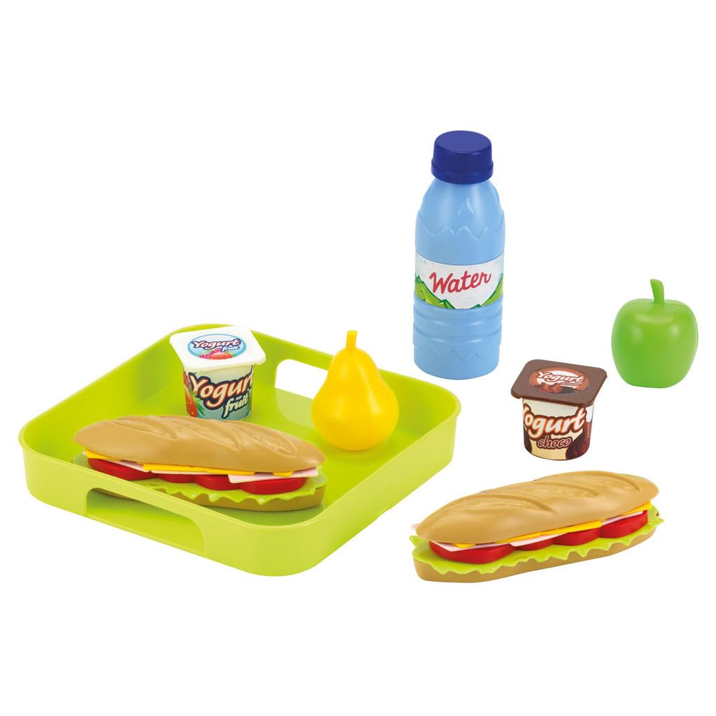 Ecoiffier Sandwich Set with Tray and Accessories (Multi-Colour)