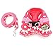 SELMAI Puppy Small Dog/Cat Dots Vest Harness Leash Set Mesh Padded No Pull Lead