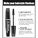 Eyebrow Stamp and 10 Styles Eyebrow Stencil Kit, One Step Perfect Brow Pomade Stamp Shaping Kit Eyebrow Definer with Eyebrow Pen Brush and Eyebrow Trimmer Buildable Brow Stencil ​Makeup Tools (grey)
