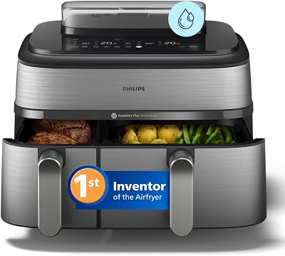 Philips Airfryer 5000 Series Dual Basket Steamfry 9L RapidAir Plus