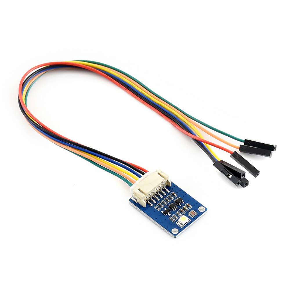 Waveshare TCS34725 Color Sensor Onboard TCS34725FN Embedded ADC High Sensitivity I2C Interface 4-ch RGBC 16-bit Per CH Integrates IR Blocking Filter 3.3V/5V