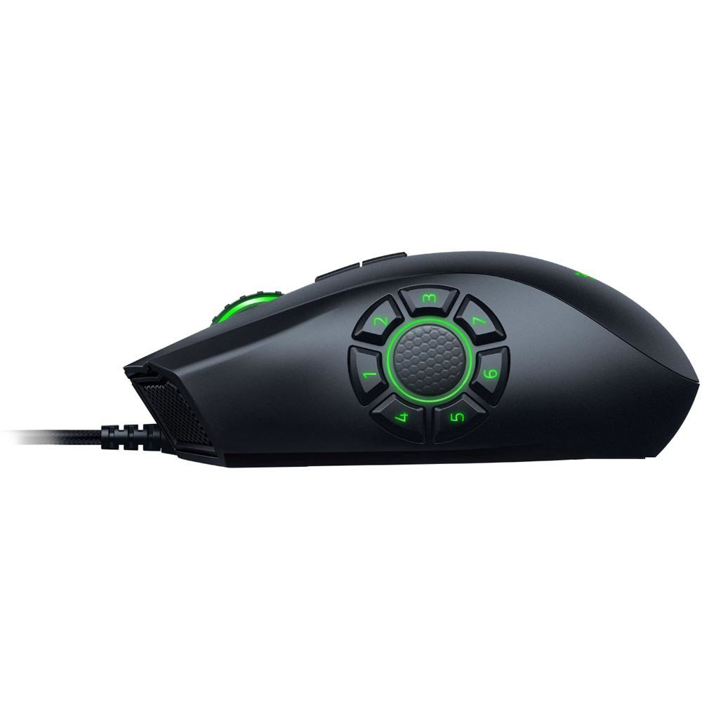 Razer Naga Hex V2: 7 Button Thumb Grid - 16,000 Adjustable DPI - New Ergonomic Form Factor - MOBA Gaming Mouse