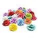 fake flowers heads Bulk Artificial Silk Mini Rose Flower Head Wedding Home Decoration DIY Garland Scrapbook Gift Box Craft Fake Flower 30pcs/lot 4.5cm (Multicolor)
