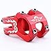 ZFZ Bicycle Bike Stem 31.8mm Super Light MTB BMX DH FR Handlebar Accessories Black Red Blue Gold (Red)