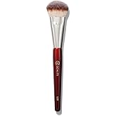 BK BEAUTY BRUSHES - 109 MINI CONTOURED FOUNDATION - Face Brush for Liquid or Cream Foundations - Bronzer, Blush & Highlighter Makeup Brush