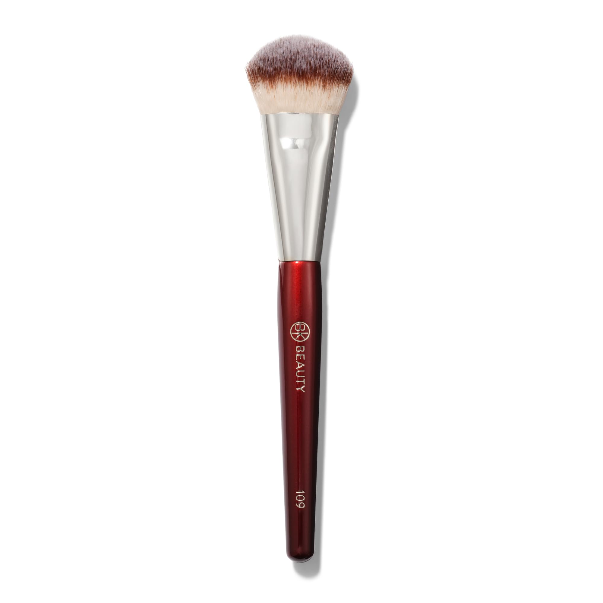 Photo 1 of BK BEAUTY BRUSHES - 109 MINI CONTOURED FOUNDATION - Face Brush for Liquid or Cream Foundations - Bronzer, Blush & Highlighter Makeup Brush