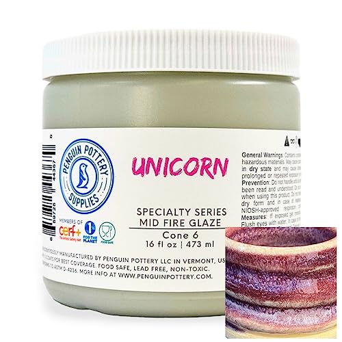 Penguin Pottery Specialty Series Unicorn Mid Fire Glaze, High