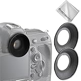 First2savvv 2 X Rubber Eyepiece Eyecup Magnifying Eyepiece for Nikon D610 D600 D300S D7200 D7100 D7000 D90 D300 D200 D80 D70 D70S D60 DSLR Camera DK-21 DK-23 QJQ-OX-N-01