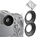 First2savvv 2 X Rubber Eyepiece Eyecup Magnifying Eyepiece for Nikon D610 D600 D300S D7200 D7100 D7000 D90 D300 D200 D80 D70 D70S D60 DSLR Camera DK-21 DK-23 QJQ-OX-N-01