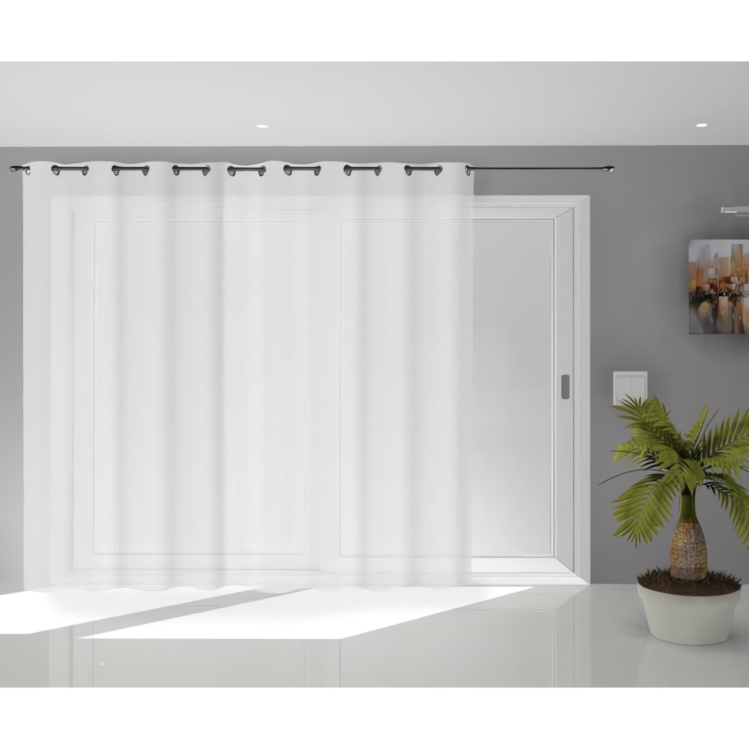 Soleil d'ocre, voile, Polyester, White, 280 x 250 cm