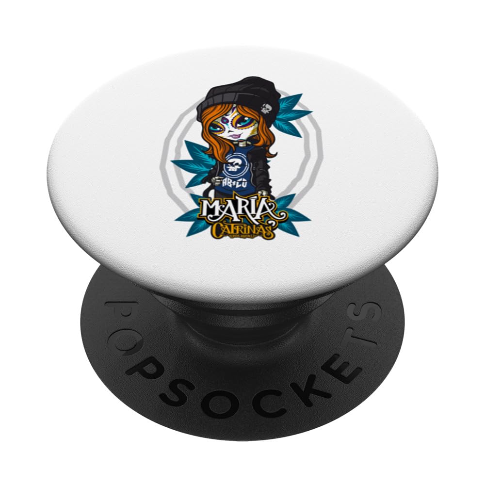 Catrinas Underworld - Colorful Day of the Dead Designs PopSockets Swappable PopGrip