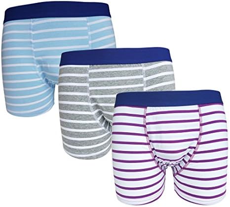 MadeComfy Men's 3-Pack Cotton Boxer Briefs Underwear