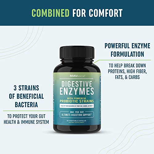 Digestive Enzymes & Probiotic Supplement Enzymes for Digestion Aid