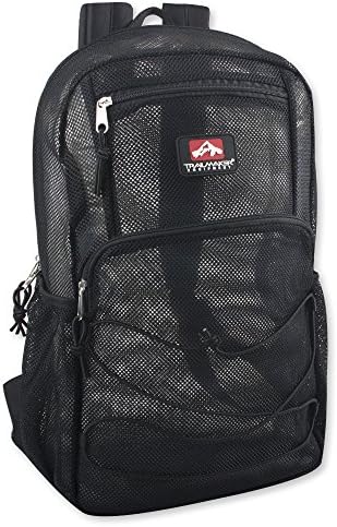Trailmaker Sheer Mesh Backpack Deluxe with Bungee Cord & Adjustable Padded Back Straps