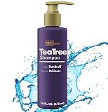 Tea Tree Shampoo by Neat Orangics - Therapeutic Grade Tea Tree Essential Oil and Sulfate Free Shampoo for Deep Cleansing against Dandruff, Dry Scalp and Itchy Hair - for Women, Men, and Kids