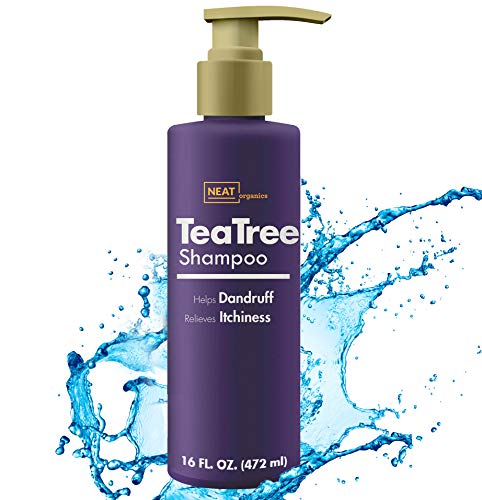 Tea Tree Shampoo by Neat Orangics - Therapeutic Grade Tea Tree Essential Oil and Sulfate Free Shampoo for Deep Cleansing against Dandruff, Dry Scalp and Itchy Hair - for Women, Men, and Kids