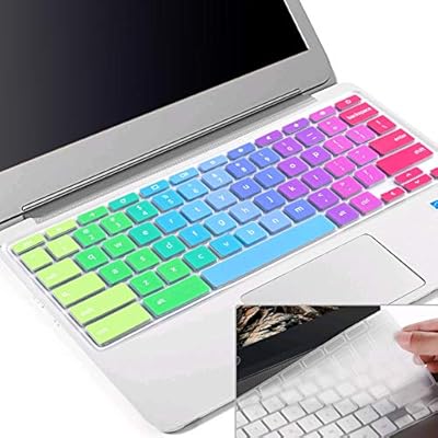 2pcs Lapogy Keyboard Cover For Dell Chromebook 11 6 Inch Dell Chromebook 3100 31 3180 31 3181 5190 Dell Chromebook Keyboard Cover 13 3 Dell Chromebook 3380 Rainbow Clear Amazon Sg Electronics