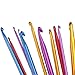 11 Different Size Multicolour Aluminum Tunisian/afghan Crochet Hook Needle by DINGJIN