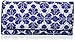 Vera Bradley Women's Cotton Trifold Wallet, Cobalt Tile, One Size