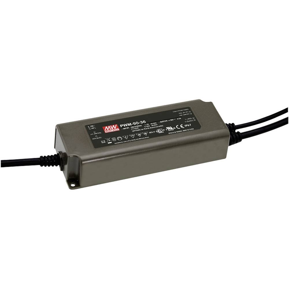 Mean Well PWM-90-12 AC-DC Single Output LED Driver, Constant Voltage