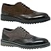 alpine swiss ALEC Men’s Ripple Sole Wingtip Shoes Leather Lining & Insole - Runs 1 Size Big