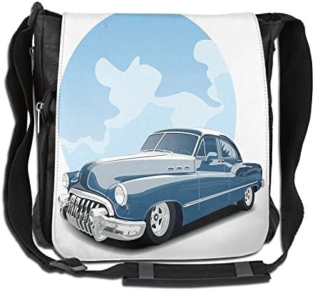 Lovebbag Old Timer Vintage Automobile Collectors Revival Nostalgia American Culture Crossbody Messenger Bag