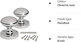 HANDLESTORE Designer Round Mortice Door Knob Polished Chrome Pair view 4
