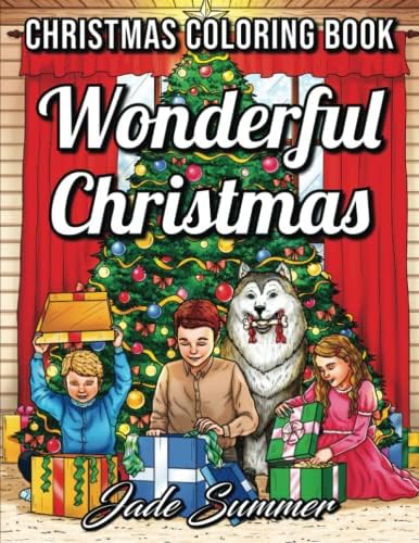 Wonderful Christmas: An Adult Coloring Book with Charming Christmas Scenes and Winter Holiday Fun (Christmas Coloring Books)